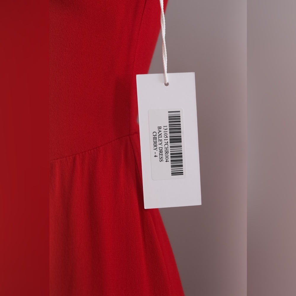 Reformation Baxley Dress in Cherry • US 4 • NWT - Picture 13 of 13